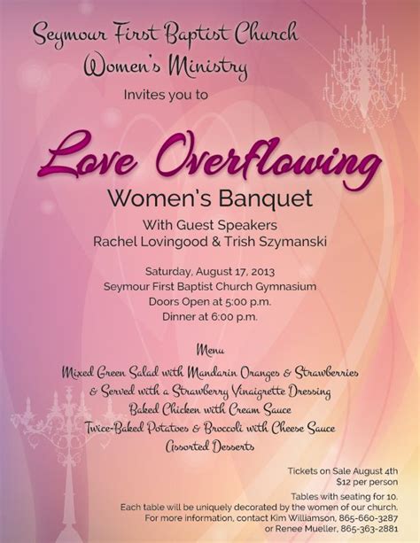 Invite Idea Womens Banquet Womens Ministry Women Ministry