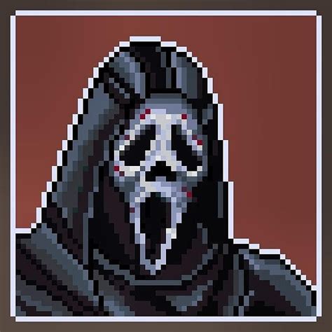 Hey Guys Just Got Into Pixel Art Thought Id Try Out Ghostface Let