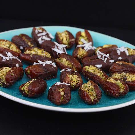 Stuffed Dates With Nuts And Dipped In Chocolate Food Fashion Party