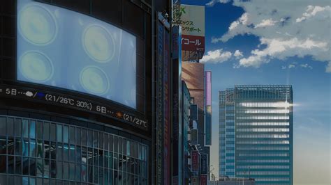 Wallpaper Id 139616 Anime Landscape Clouds City Urban Sky Kimi