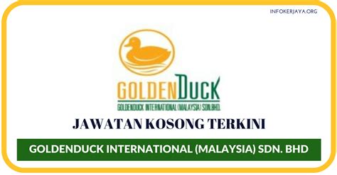 20g, jalan intan 1/4, taman puchong intan, 47100 puchong, selangor. Jawatan Kosong Terkini Goldenduck International (Malaysia ...