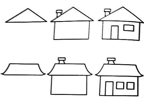 Kids, learn how to draw the house by following the steps below. kids learn to draw house - Google Search | Drawing for kids