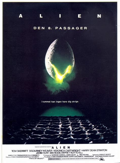 Filmplakater Alien Den 8 Passager