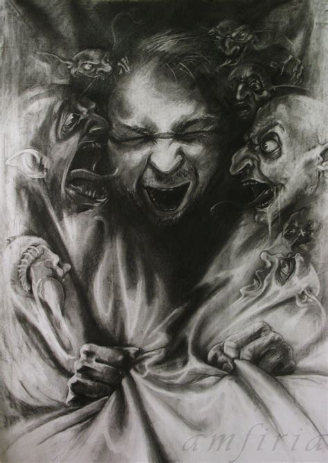 Brain Demons By Amfiria On Deviantart Horror Art Creepy Art Satanic Art