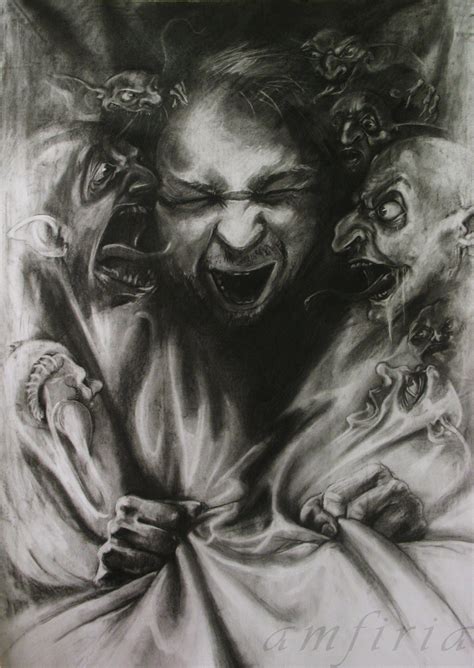 My Aunt Told Me Demons Horror Art Creepy Art Macabre Art