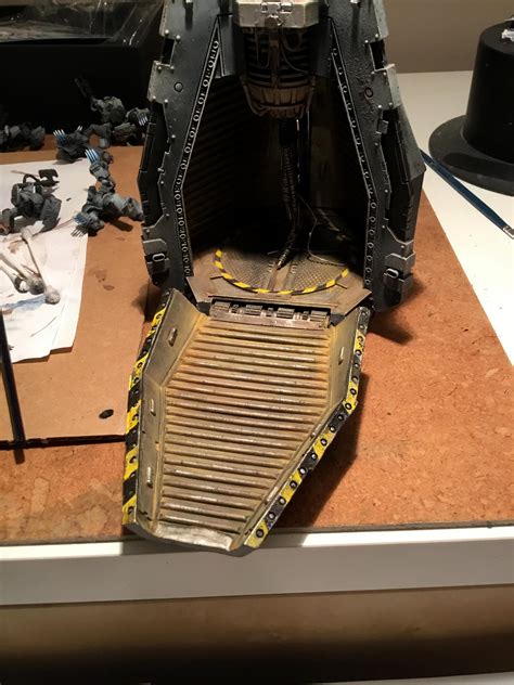 First off you need to remove the raised hex which will give you access to the centre of the base. Carcharodons drop pod dreadnought - Carcharodons drop pod dreadnought - Gallery - DakkaDakka