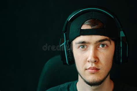 Gamer With Headset Stock Photo Image Of Online Night 203638158