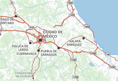 Michelin Tlaxcala Map Viamichelin