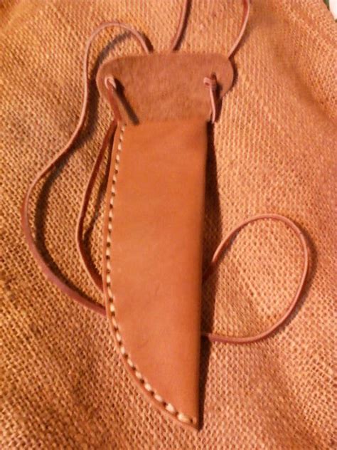 Handmade Leather Neck Knife Sheath By Heidi By Clausontrading 1500