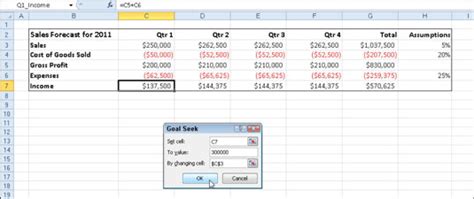 How To Use Excel 2010s Goal Seek Feature Dummies