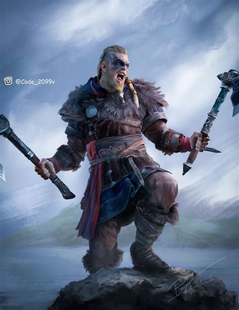 Digital Art Eivor Assassin S Creed Valhalla Norse Mythology