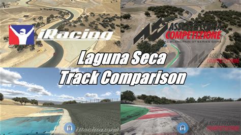 Assetto Corsa Competizione Vs Iracing Laguna Seca Track Comparison