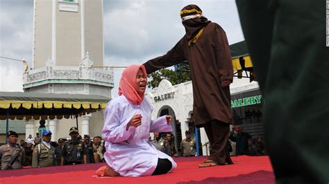 Indonesian Couple Caned For Violating Sharia Law Police Official Says