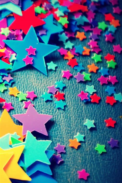Free Download Colorful Plastic Stars Wallpaper Free Iphone Wallpapers