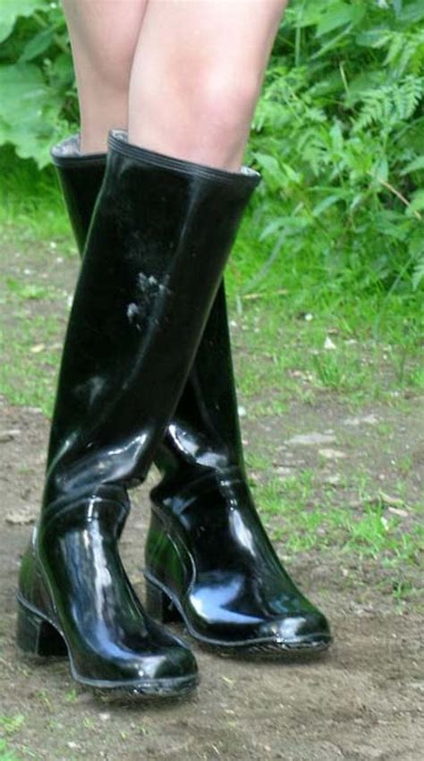 gummistövlar Rubber Boot Rubber Shoes Rubber Rain Boots Knee High