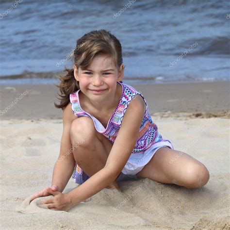Girl On Beach Stock Photo Choocha