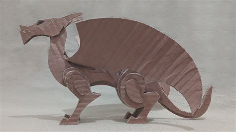 Diy Dragon Using Cardboard Youtube
