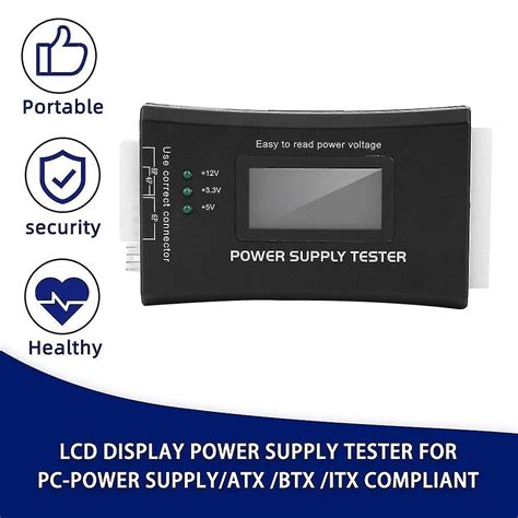 Power Supply Tester For Lcd Display Computer Power Supply Diagnostic