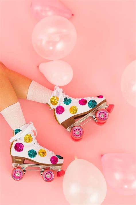 Roll Back To The 80s With A Pair Of Diy Sequin Skates Roller Skating