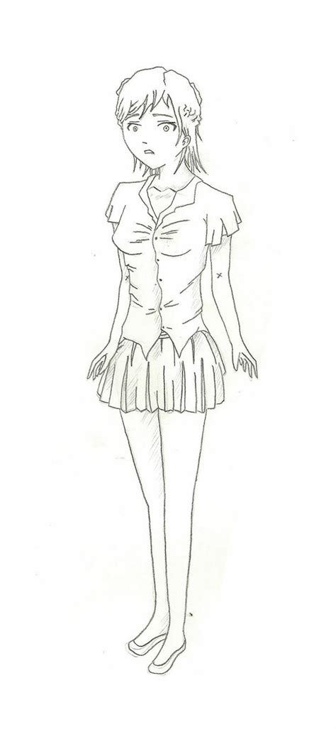 Manga Girl Full Body By Draversx On Deviantart