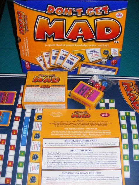 Dont Get Mad Board Game Boardgamegeek