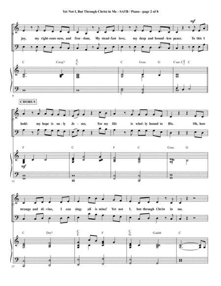 Preview Yet Not I But Through Christ In Me S0876719 Sheet Music Plus