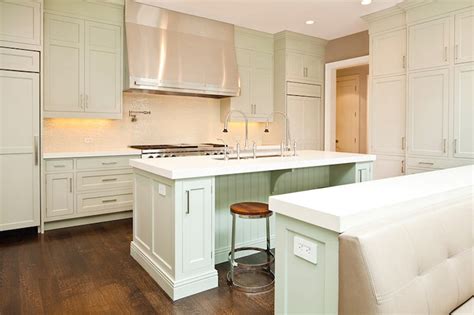 Create an impressive pinterest account with creative pins designed to capture your audience's attention. Light Green Cabinets - Transitional - kitchen - Highgate ...
