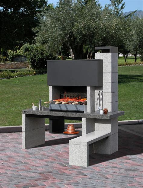 Barbecue fixe New Jersey - Sunday | Design barbecue, Barbecue exterieur en pierre, Barbecue en ...