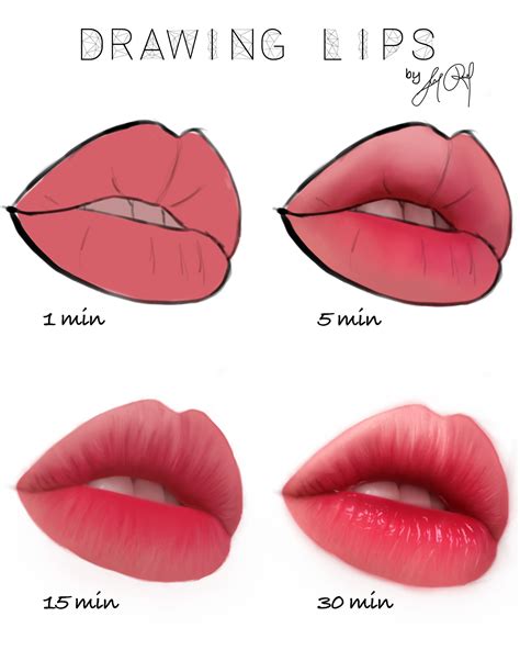 Artstation Drawing Lips Luna Roveda Digital Painting Tutorials Digital Art Tutorial Art