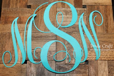 Diy Entwined Monograms Using The Silhouette