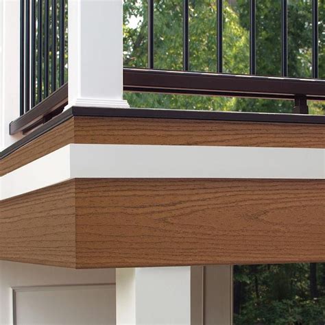 Trex Enhance 12 Ft Saddle Composite Fascia Deck Board In The Composite