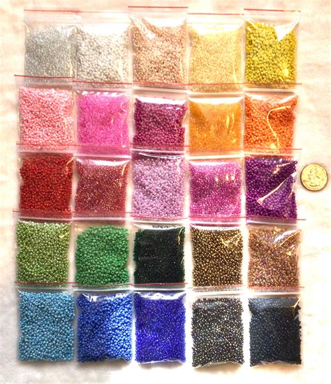500g Bulk Wholesale Lot Glass Seed Beads Size 110 Assorted Etsy