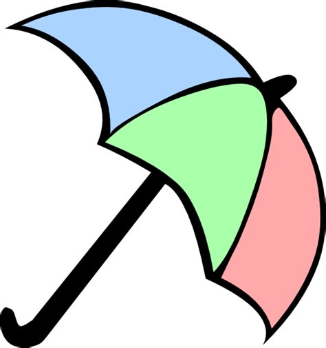 Colorful Cartoon Umbrella Clip Art At Vector