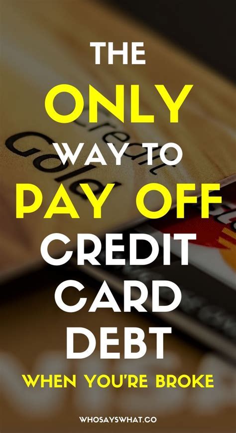 Please choose a payment method that is most convenient for you. How To Pay Off Credit Card Debt Fast - Who Says What in ...
