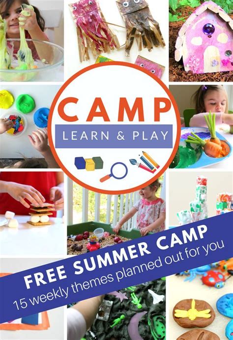 Camp Learn And Play Free Summer Camp At Home Summer Preschool