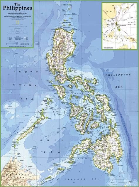 Map Of Philippines With Cities And Towns National Geographic Maps