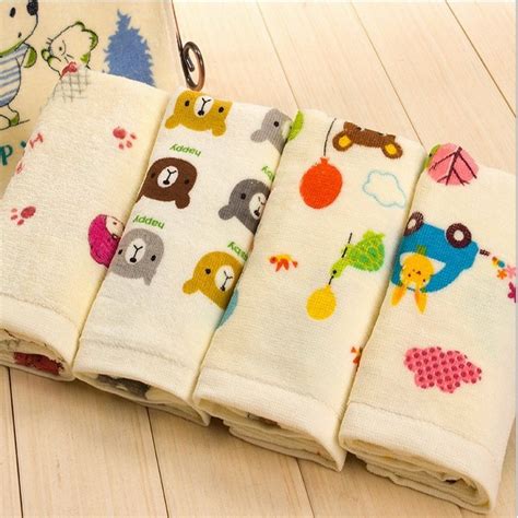 50x25cm Soft And Comfortable Baby Face Towels 100 Cotton Children