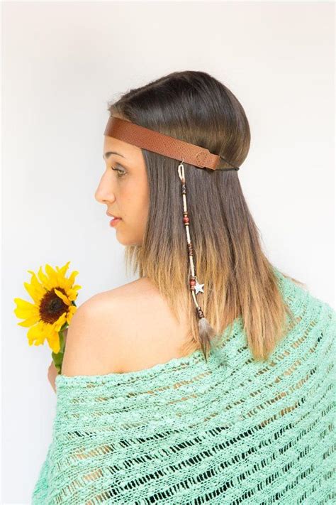 By juana november 18, 2019. Hippie Headband with Feather, Charm and Beads, Boho Hippy ...