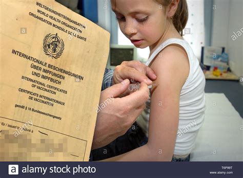 Coi letter for schools, childcare centers, and homes. Vaccination Book Stock Photos & Vaccination Book Stock Images - Alamy
