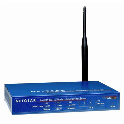 Netgear Prosafe Fwg114p Wireless Firewall Router With Usb Print Server