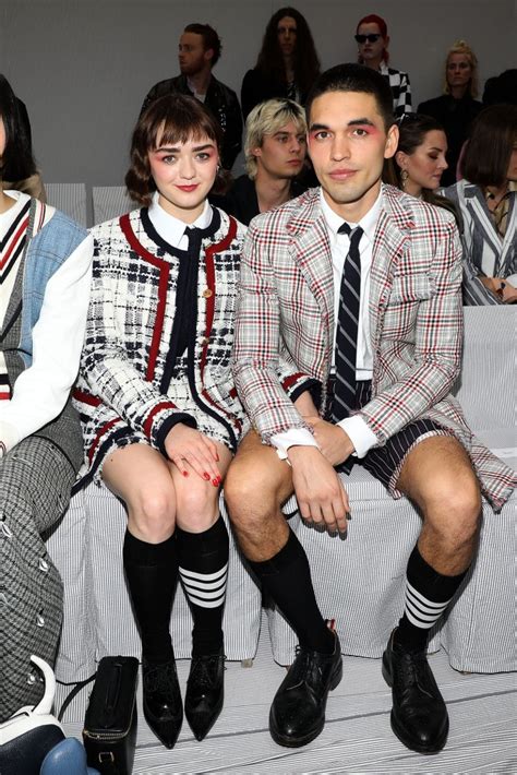 Maisie Williams And Boyfriend Reuben Selby Match Front Row At Thom Browne
