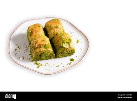 Walnut Pistachio Turkish Style Antep Baklava Presentation Baklava