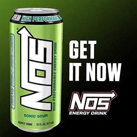 Buy Nos High Performance Energy Drink Sonic Sour 16 Oz Can Pack Of