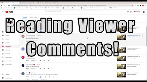 Reading Your Comments Youtube