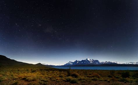 Wallpaper Chile Wild Sky Panorama Patagonia Lake Mountains