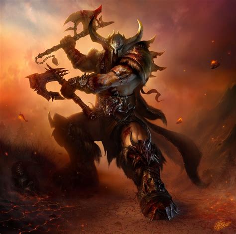 Fan Art Of Diablo 3 Barbarian Barbarian Warrior Fantasy
