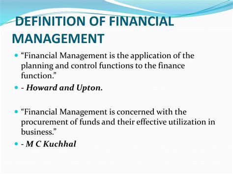 Financial Management Powerpoint Slides Learnpick India