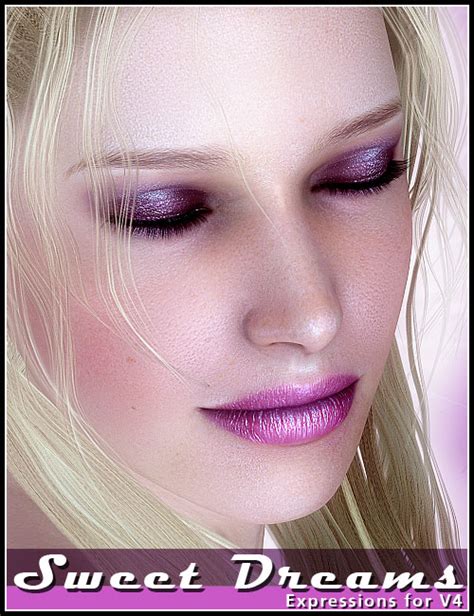 Sweet Dreams Expressions For V4 Daz 3d