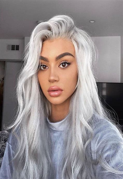 As you start to age, the hair tends to turn white by itself. Gorgeous Silver Storm Silver Storm Hair Color Ideas ...