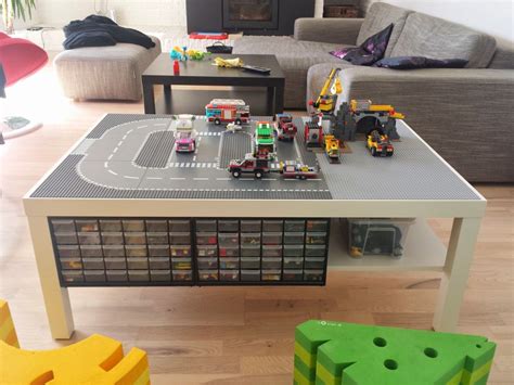 Lack Lego Playtable With Undertable Storage Ikea Hackers Lego Table
